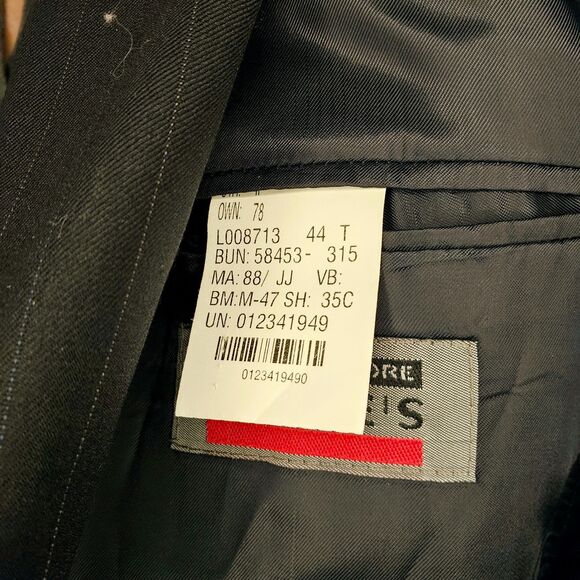 Chaps Ralph Lauren Pinstripe Suit Jacket Gray Mens 46R–48R (Estimated) - Picture 6 of 6